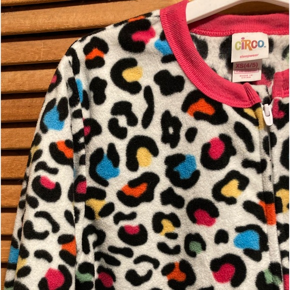 Circo Colorful Fleece Onesie Pajamas with Feet - Picture 6 of 14